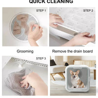 HKM-680275 Eco-Friendly Automatic Pet Hair Dryer Box for Dogs, Cats, and Small Animals – Low Noise Grooming Machine, 43x47x47CM