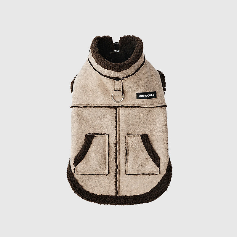 HKM-6804029 Warm Lambswool Padded Jacket for Small Dogs - Bichon Frise, Teddy, Shih Tzu, West Highland Terrier, Sizes S to 4XL
