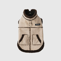 HKM-6804029 Warm Lambswool Padded Jacket for Small Dogs - Bichon Frise, Teddy, Shih Tzu, West Highland Terrier, Sizes S to 4XL