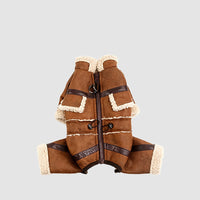 HKM-6804029 Warm Lambswool Padded Jacket for Small Dogs - Bichon Frise, Teddy, Shih Tzu, West Highland Terrier, Sizes S to 4XL