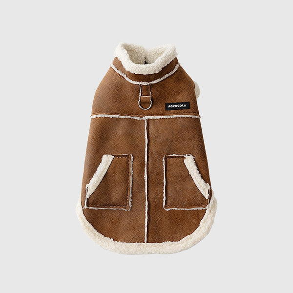 HKM-6804029 Warm Lambswool Padded Jacket for Small Dogs - Bichon Frise, Teddy, Shih Tzu, West Highland Terrier, Sizes S to 4XL