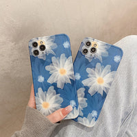 HKM-680403 Dandelion Design Silicone Case for iPhone 12 Pro Max - Blue Background Protection