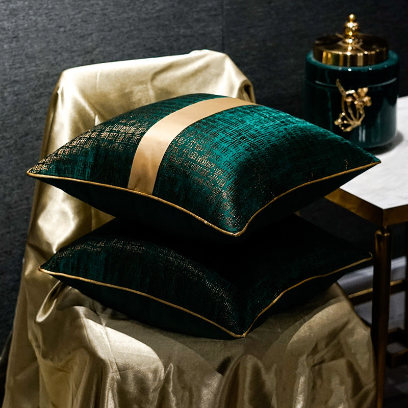 HKM-680403 Modern Luxury Geometric Jacquard Pillow Cushion Cover - Available in Multiple Sizes and Unique Designs