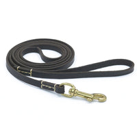 HKM-6805053 Handmade Genuine Leather Dog Leash with Durable Copper Hardware for Small and Medium Dogs