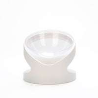 HKM-6805437 Transparent Cat Bowl with Diagonal Neck Protection for Cervical Support