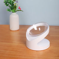 HKM-6805437 Transparent Cat Bowl with Diagonal Neck Protection for Cervical Support