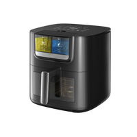HKM-680595 7L Auto-Spray Air Fryer with Fast Heating Technology, Oil-Free Cooking, Smart Digital Display