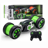 HKM-680595 Remote Control 4CH Stunt Car Toy - 2.4G Spinning Twist Vehicle for Indoor and Outdoor Fun