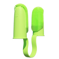 HKM-6806717 Double Finger Dog Toothbrush Kit with 800 Soft Bristles for Effective Pet Dental Care