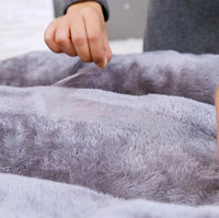 HKM-6807101 Removable and Washable Kennel Bed for Large Dogs, Soft Plush with Thick PP Cotton Sleeping Pad