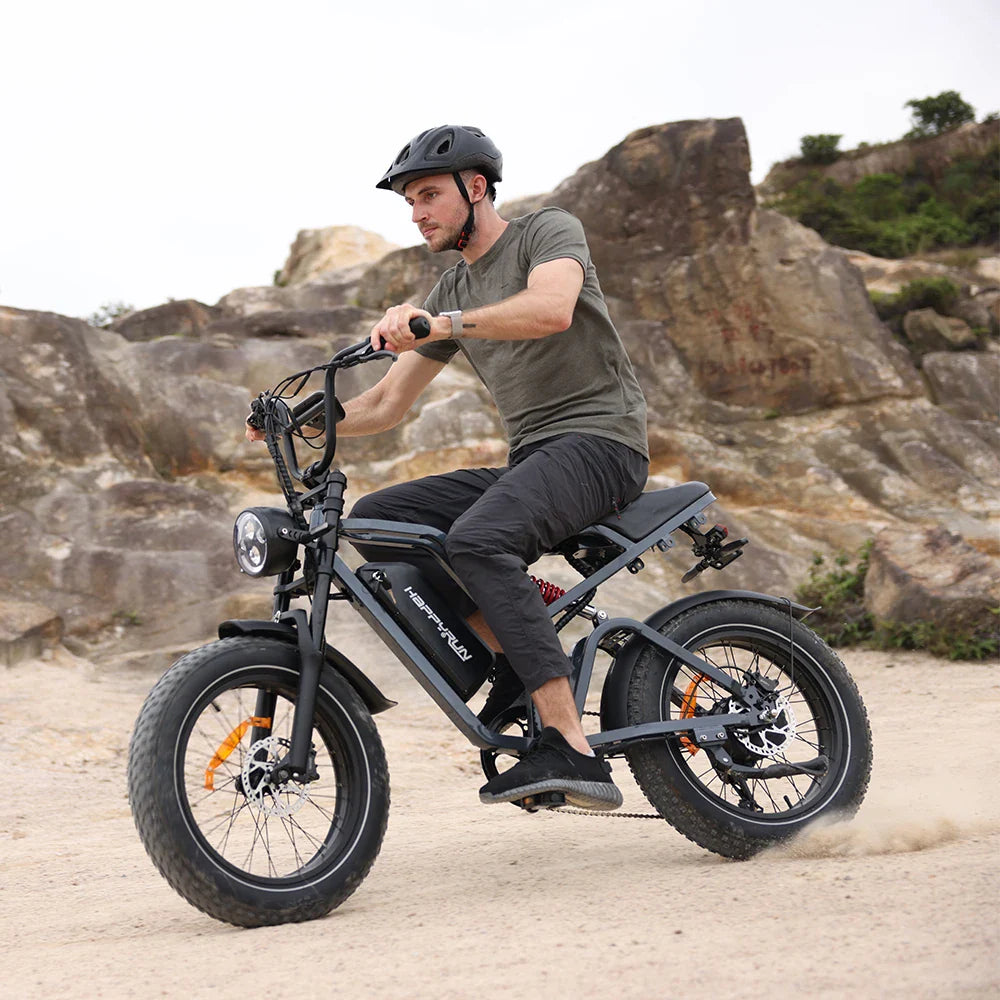 HKM-680723 Off-Road Moped Style 2000W Electric Motorcycle with 20x4.0 Fat Tires, Max Speed 60km/h