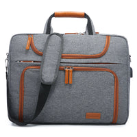 HKM-680723 Waterproof 15.6-17.3 Inch Laptop Briefcase with Adjustable Shoulder Strap for Men