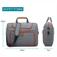 HKM-680723 Waterproof 15.6-17.3 Inch Laptop Briefcase with Adjustable Shoulder Strap for Men