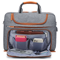 HKM-680723 Waterproof 15.6-17.3 Inch Laptop Briefcase with Adjustable Shoulder Strap for Men