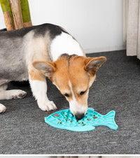 HKM-6809021 Silicone Flower-Shaped Licking Mat for Cats and Dogs - Slow Feeder Pet Dinner Plate