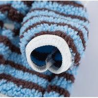 HKM-6809789 Cozy Striped Fleece Pet Shirt for Small Dogs and Cats, Soft Button-Down Sweater for Winter Wear