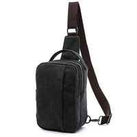 HKM-681043 Canvas Crossbody Shoulder Bag for Men - Stylish Sports Chest Pack