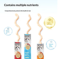 HKM-6811069 Savory Chicken, Salmon & Tuna Cat Snack Puree Nutrition Bar