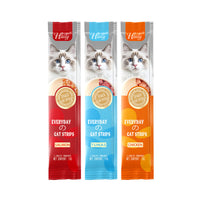 HKM-6811069 Savory Chicken, Salmon & Tuna Cat Snack Puree Nutrition Bar