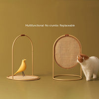 HKM-6811197 Sisal Cat Scratching Board with Steel Frame - Large Dual-Color Design