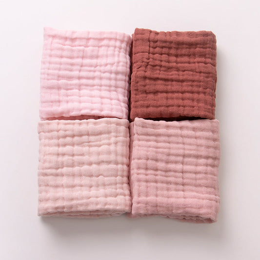 HKM-681171 Soft Pure Cotton Newborn & Toddler Towels in Various Colors