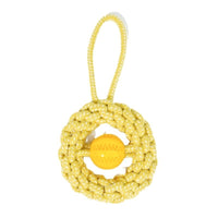 HKM-6811837 Durable Yellow Cotton Rope Toy for Pets, 27x14cm