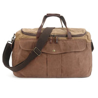 HKM-681235 Retro Waterproof Men's Travel Bag - Large Capacity Fitness and Outdoor Shoulder Bag in Dark Grey, Khaki, and Army Green