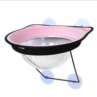 HKM-6812605 Suction Cup Cat Hanging Bed - Space Capsule Design for Sunbathing and Relaxation