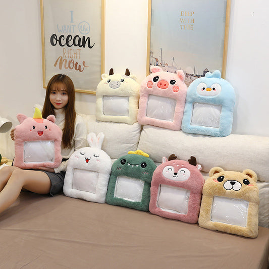 HKM-681299 Cartoon Plush Winter Hand Warmer Pillow - Cozy Individual Cushion 40x33cm