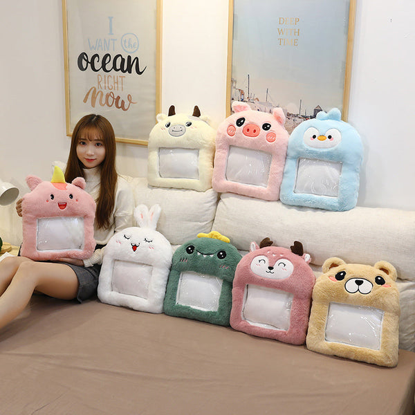 HKM-681299 Cartoon Plush Winter Hand Warmer Pillow - Cozy Individual Cushion 40x33cm