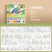 HKM-681299 Children's Animal Colouring Book for Learning and Painting – Unisex, Ages 2-13, 4.5 inch Paper Activity