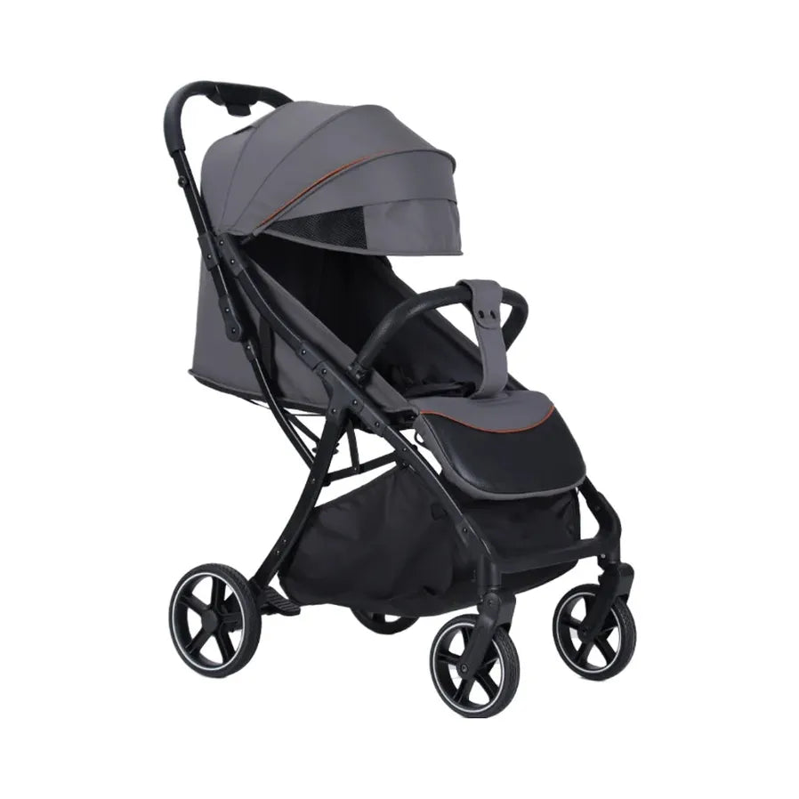 HKM-681363 Ultra-Compact Lightweight Travel Stroller for Babies - Environmentally Friendly Grey Design