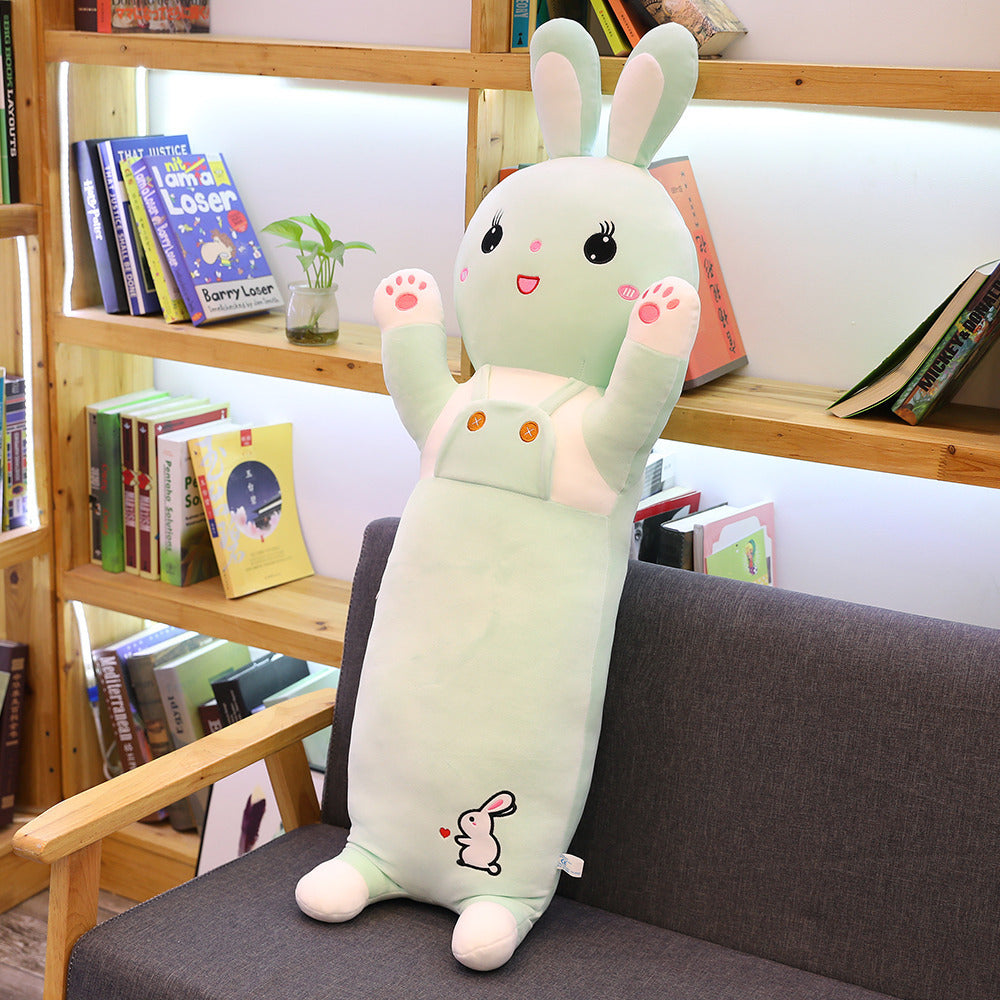 HKM-681491 Soft Plush Rabbit Pillow Doll - 3D Down Cotton Stuffed Toy - Cute Sleep Companion for Girls