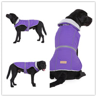 HKM-6815165 Reflective Winter Pet Jacket - Casual Polyester Clothing for All Sizes
