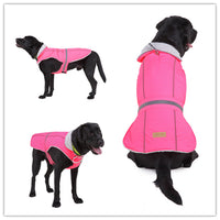 HKM-6815165 Reflective Winter Pet Jacket - Casual Polyester Clothing for All Sizes