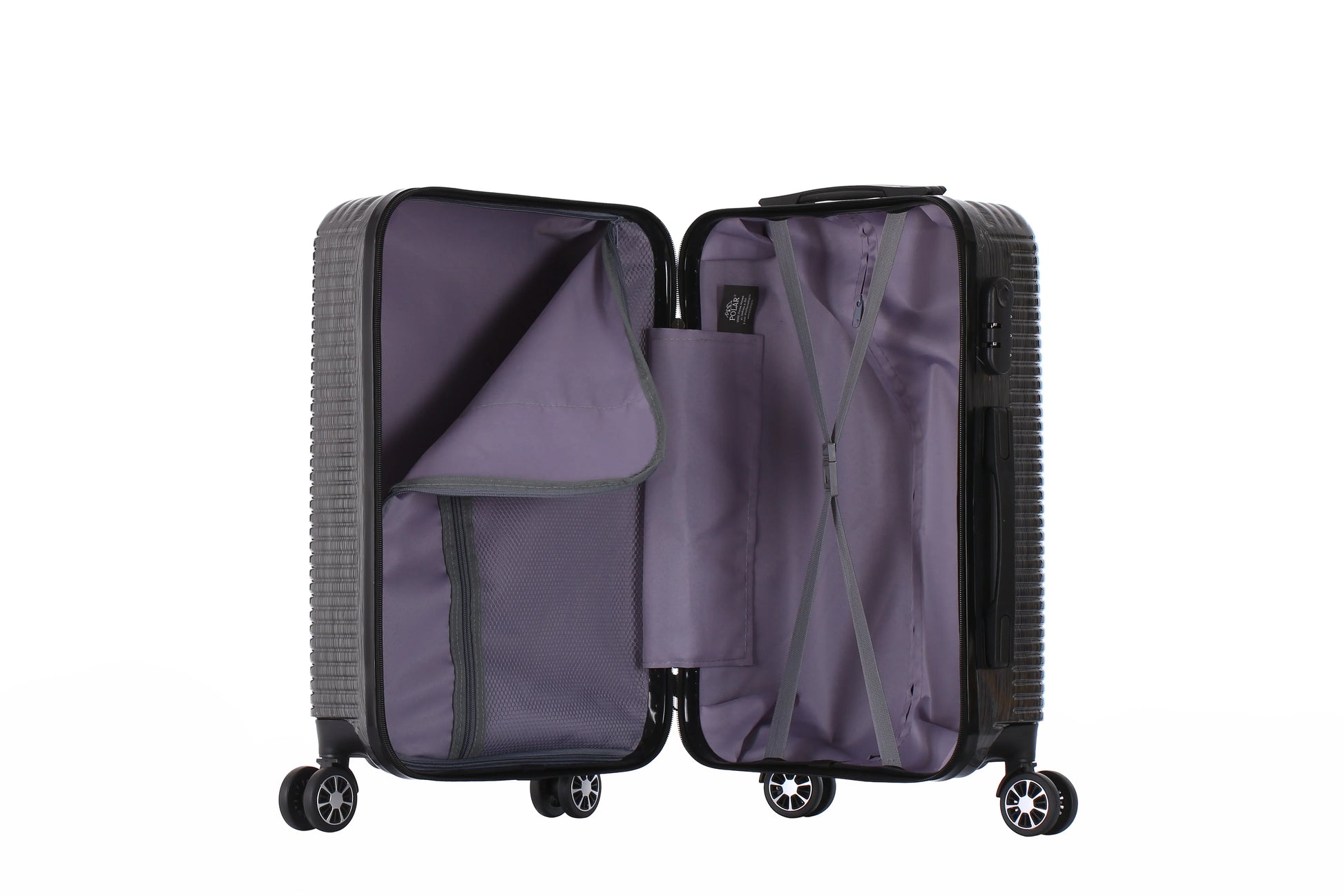 HKM-681555 Luggage Carry-On Suitcase Set in 20, 24, and 28 Inch Sizes