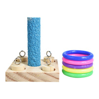 HKM-6815805 Educational Wooden Insert Column Puzzle for Small to Medium Parrots and Birds