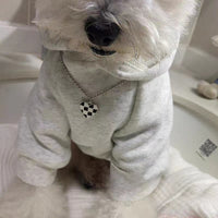 HKM-6816573 Light Gray Velvet Retro Hoodie for Pets in Various Sizes