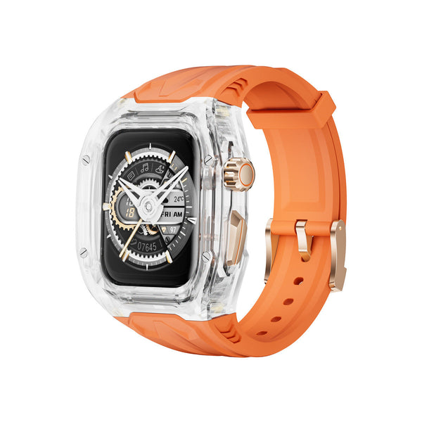 HKM-681683 Transparent TPU Apple Watch Strap for 9/8/7/6/SE [44/45mm] - Available in Multiple Colors