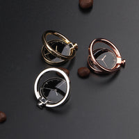 HKM-681875 360-Degree Rotatable Magnetic Phone Holder with Alloy Ring for Cars and General Use