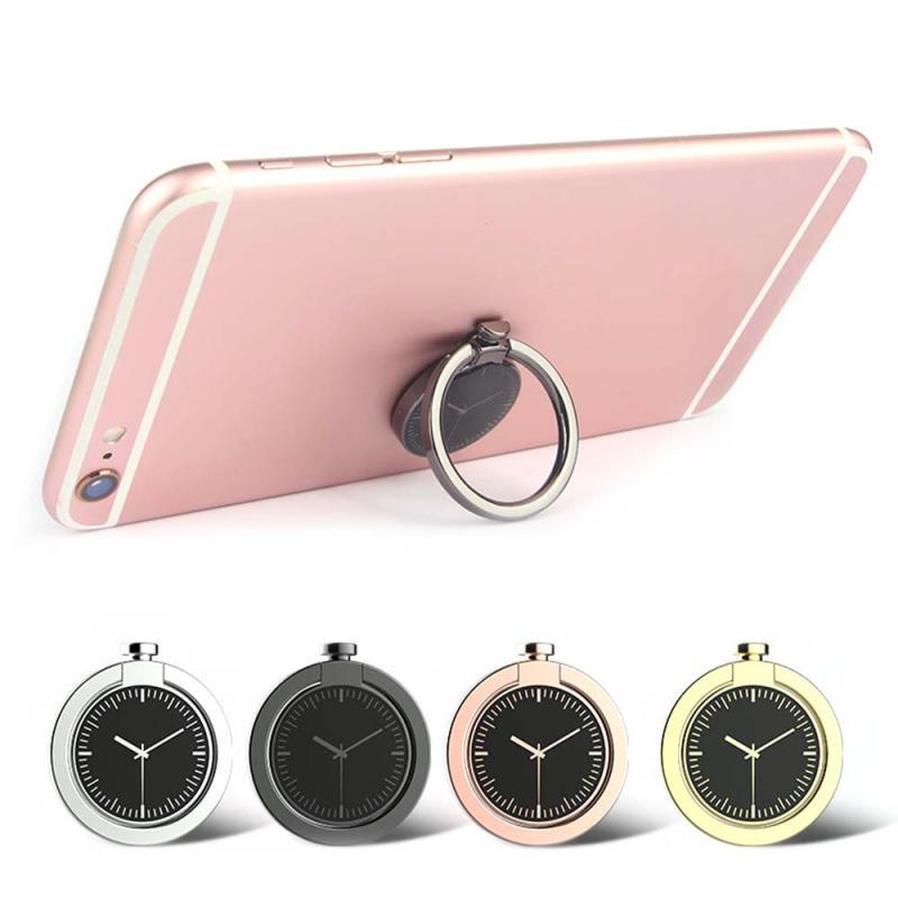 HKM-681875 360-Degree Rotatable Magnetic Phone Holder with Alloy Ring for Cars and General Use