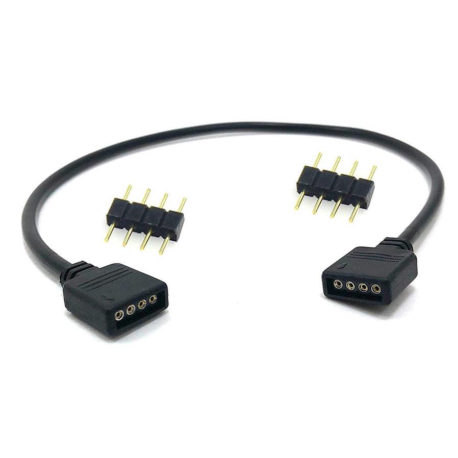 HKM-682003 30Cm Black RGB Extension Cable with 4Pin LED Controller for 3528/5050 Strip Lights