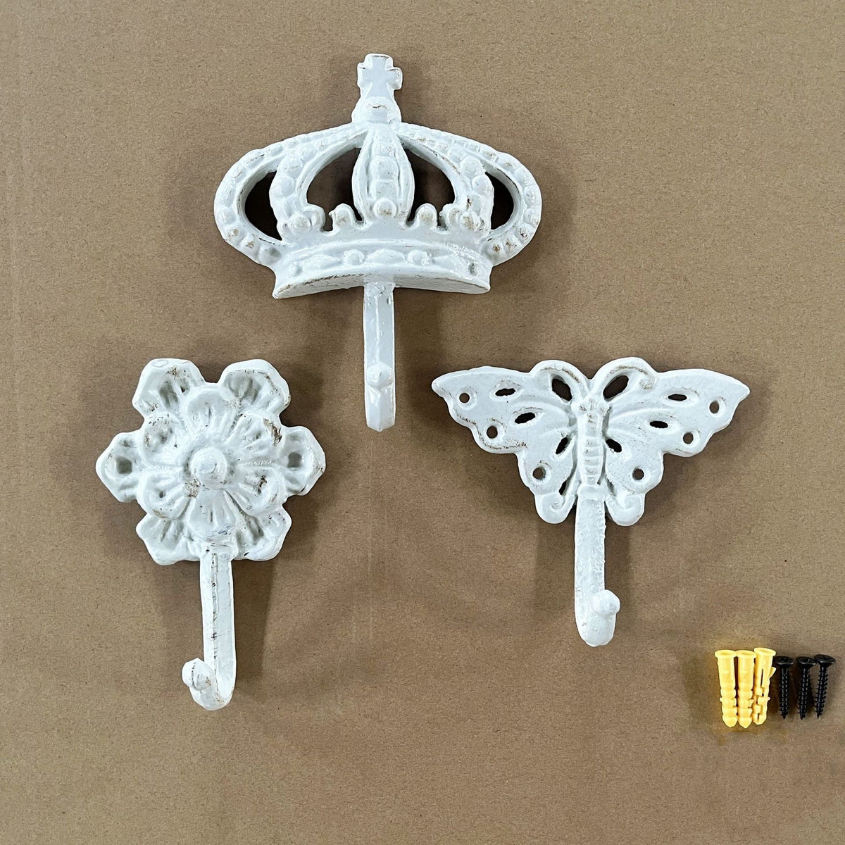 HKM-682003 European Style Wall-Mounted Retro Iron Hooks for Outdoor Decoration