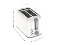 HKM-682067 2-Slice Automatic Pop-Up Toaster with Cool Touch Design for Sandwiches and More