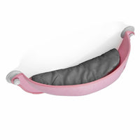 HKM-6820797 Cat Sun Hammock with Suction Cups - Durable Felt Material, Crescent Shape, UV Health Benefits, 15 kg Capacity, 3 Color Options