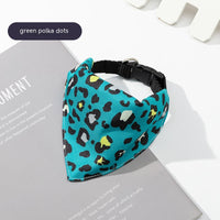 HKM-6820925 Pet Saliva Towel Dog Scarf - Cute Patterns in Blue, Pink, Orange, and Green, Size S, M, L