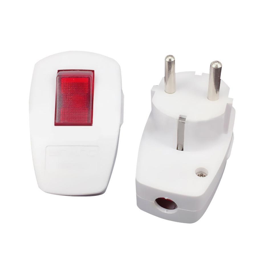 HKM-682195 European Standard 16A Two-Pole 250V Wiring Plug for Electrical Appliances