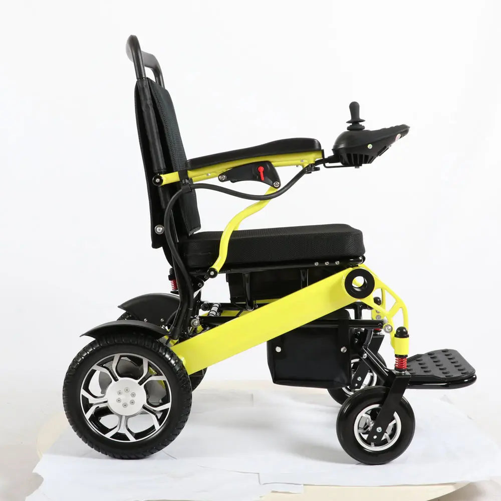 HKM-682195 Portable Folding Electric Wheelchair with D25 Lithium Battery, 120kg Load Capacity, 20km Driving Range
