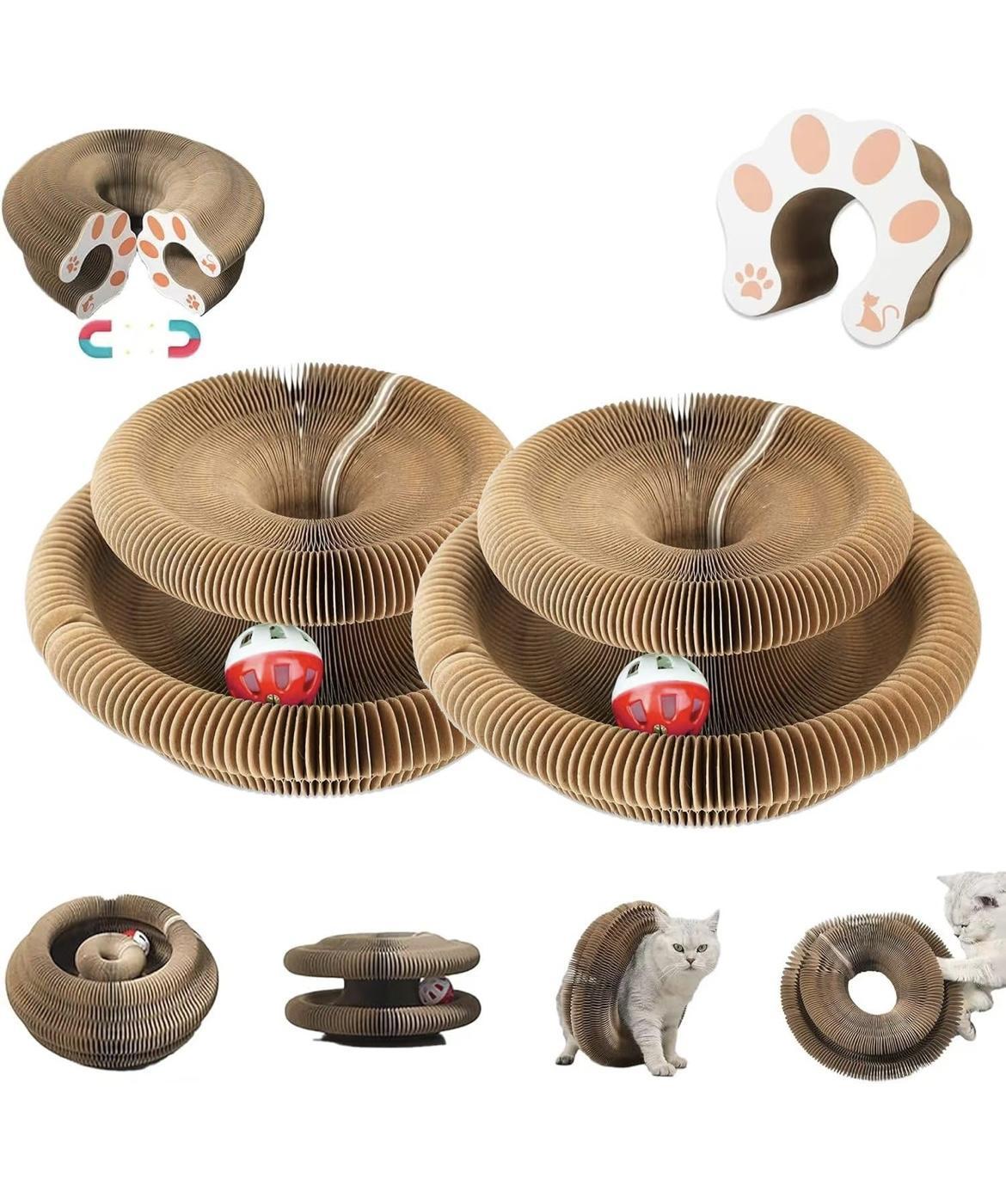 HKM-6822205 Cat Curl Scratching Board – Eco-Friendly Cardboard Scratch Pad with Interactive Design for Healthy Claw Maintenance