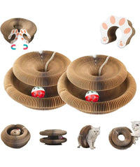 HKM-6822205 Cat Curl Scratching Board – Eco-Friendly Cardboard Scratch Pad with Interactive Design for Healthy Claw Maintenance